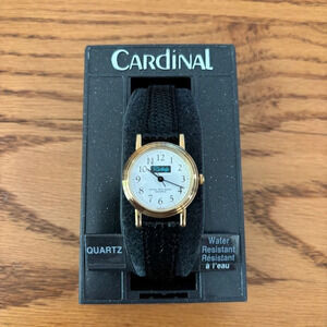 Cardinal Ricky's Quartz Alligator Wrist Watch - New In Box  - Water Resistant